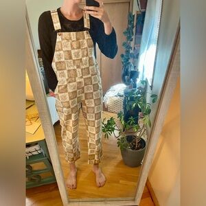 Brixton floral overalls, size medium.